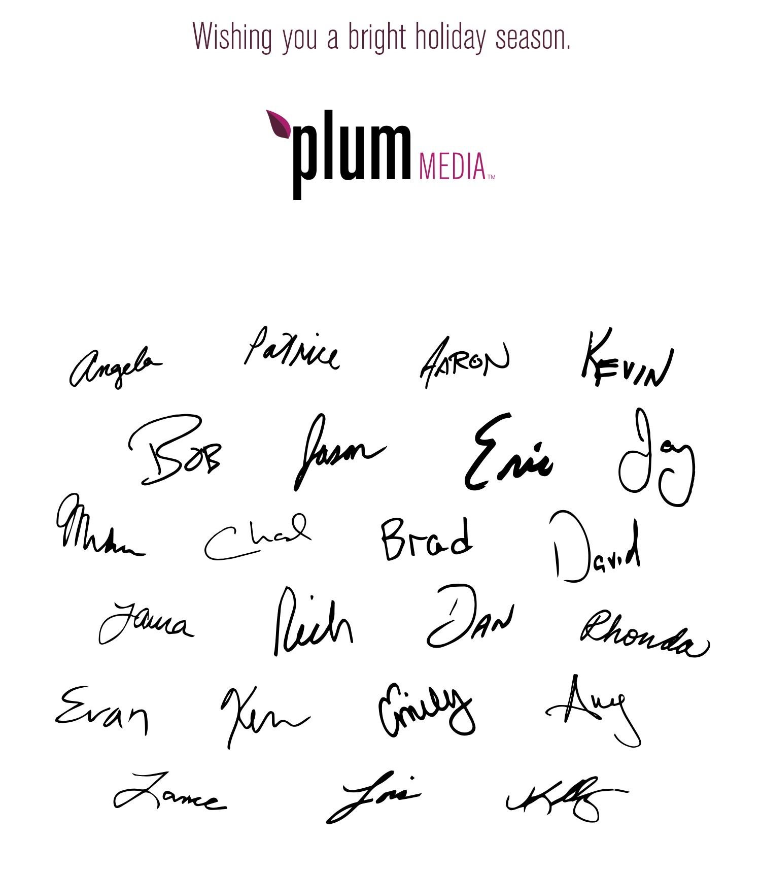 2021 Plum Holiday Card INSIDE