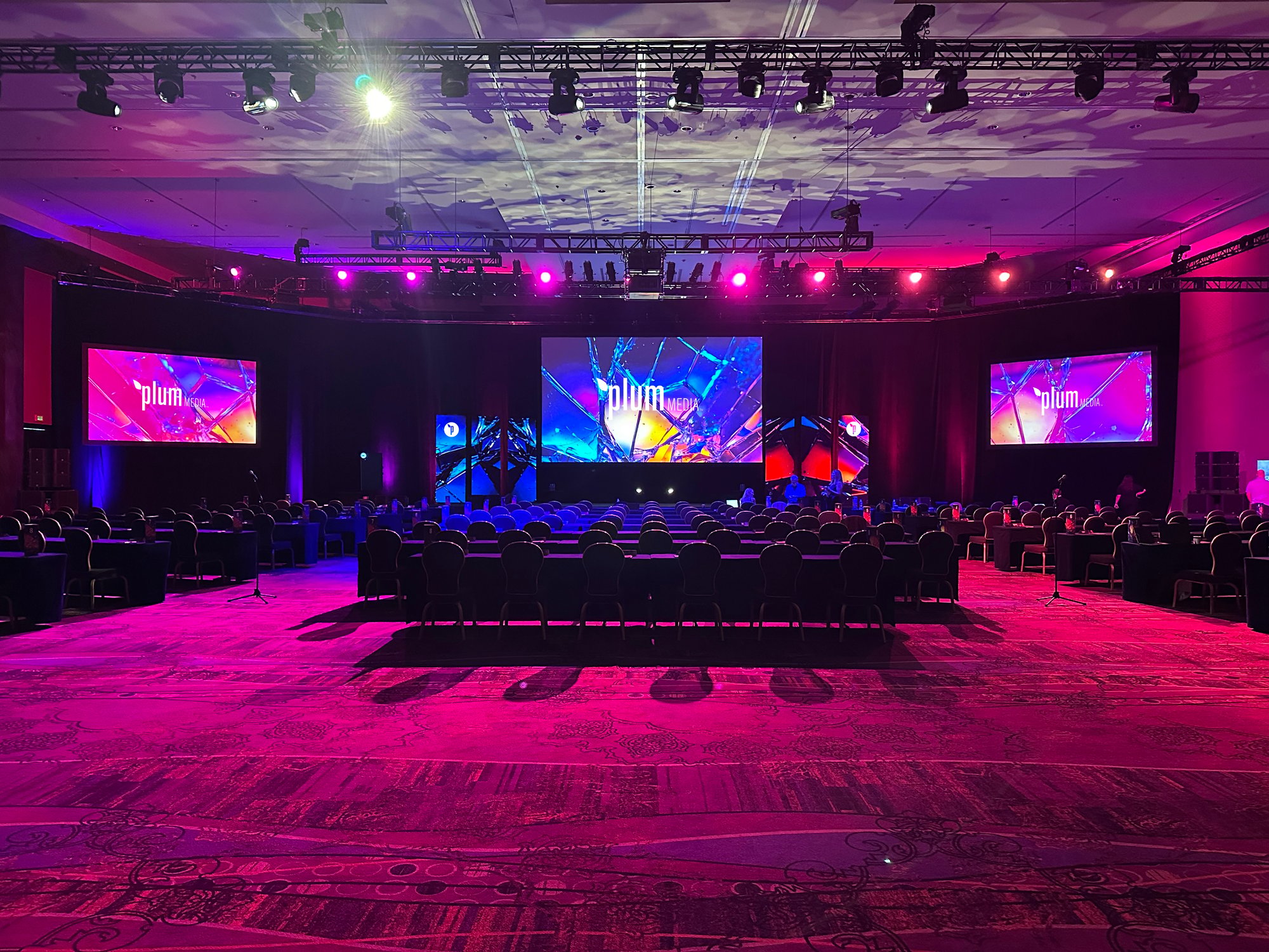 Corporate Event Keynote Speaker set up Corporate Event Keynote Speaker set up