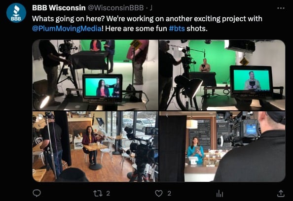 BBB Video Production Milwaukee