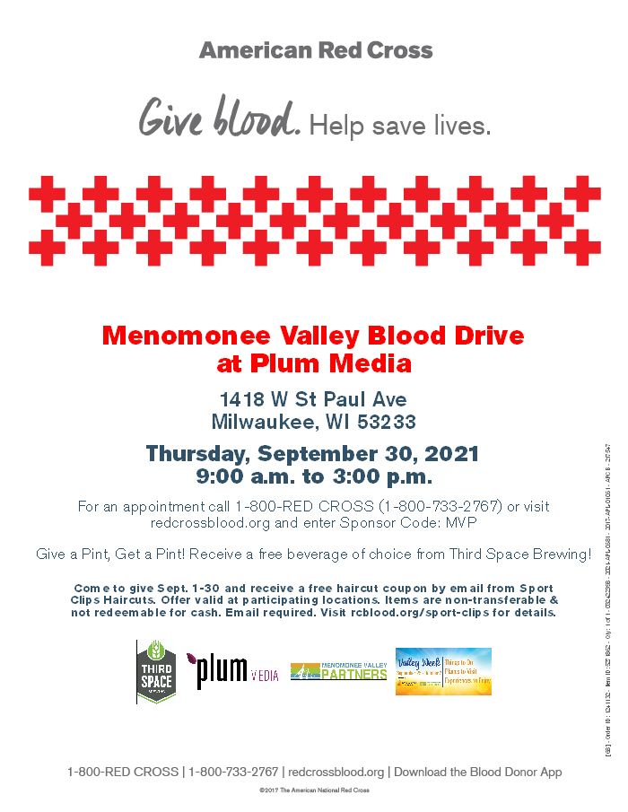 Menomonee Valley Blood Drive at Plum Media