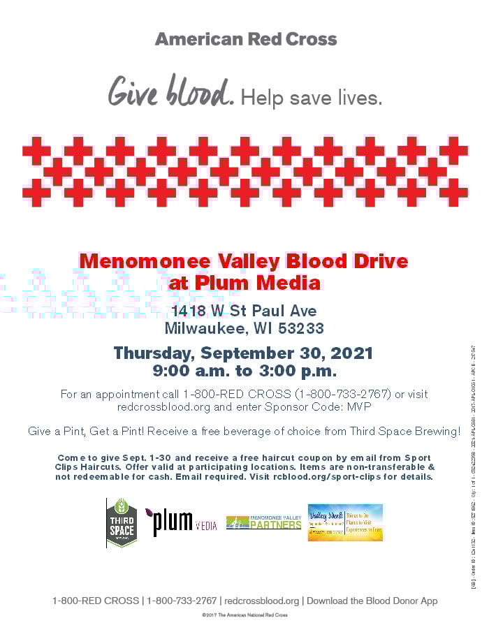 Menomonee Valley Blood Drive at Plum Media