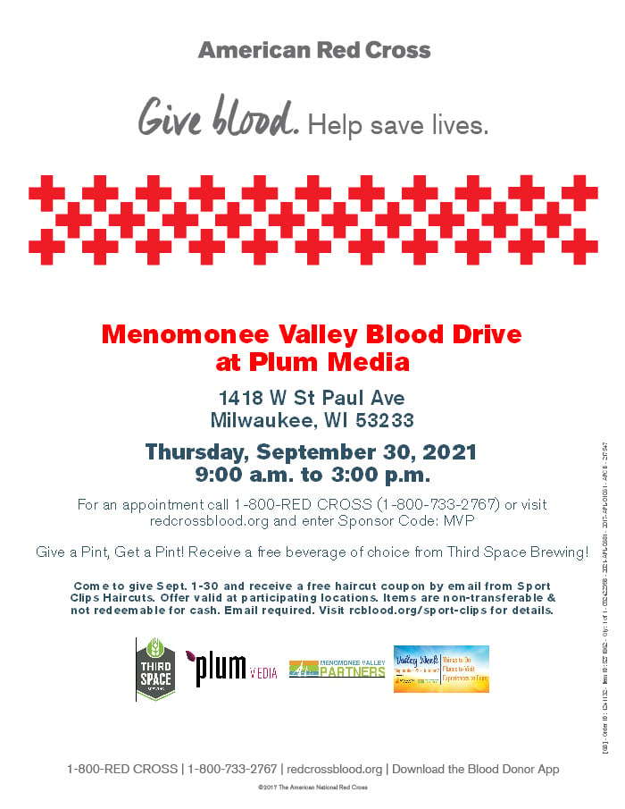 Menomonee Valley Blood Drive at Plum Media